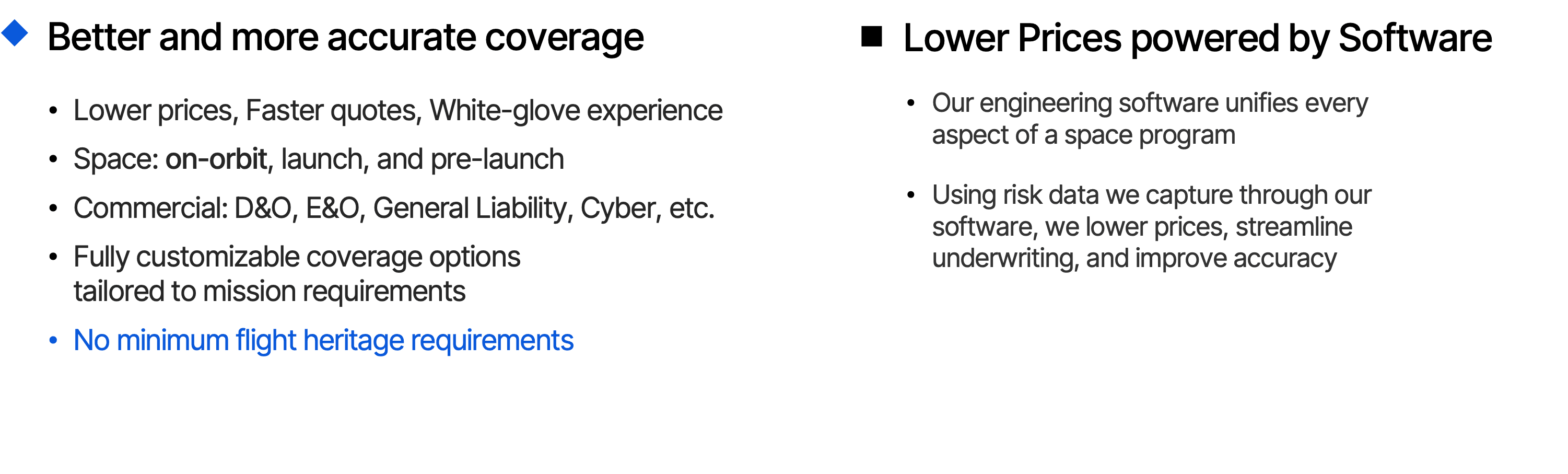 Charter value proposition